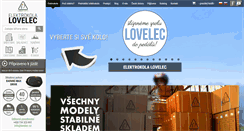 Desktop Screenshot of lovelec.cz